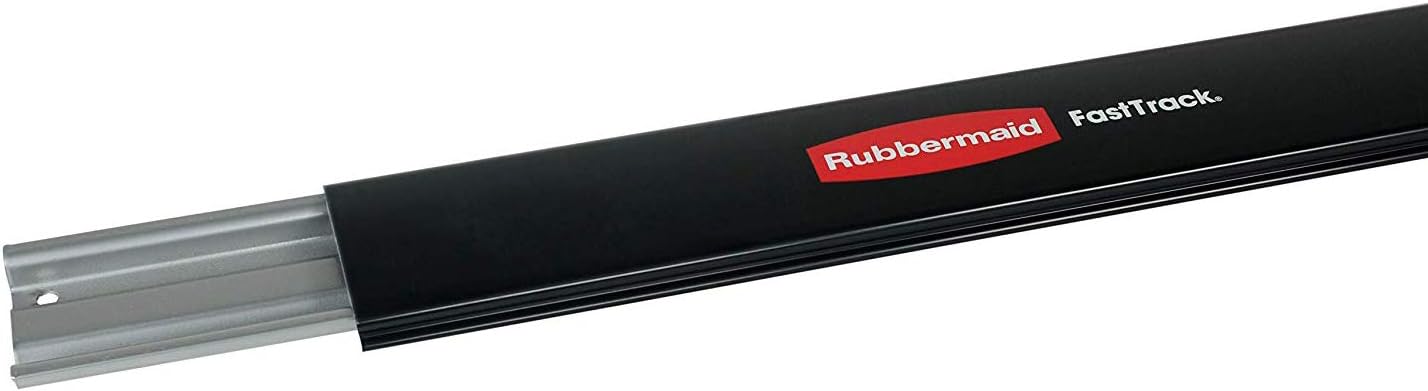 Rubbermaid Heavy-Duty Steel Wall Mounted Storage Rail - 48 Inch | 4 Pack for Home & Garage Organization