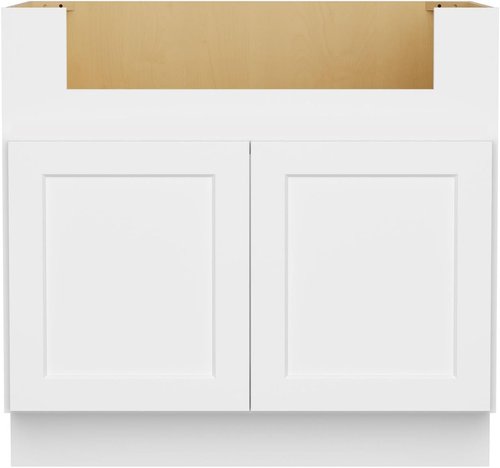 Furinno Shaker Farm Sink Base Kitchen Cabinet - Ready to Assemble, 24"D x 36"W x 34.5"H, White