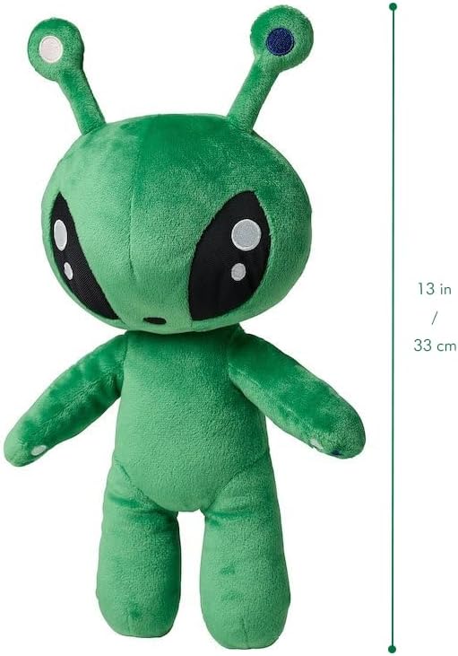 OSOCU 13.5in Green Alien Plush Toy - Ultra-Soft Stuffed Figure for Home & Room Decor | Perfect Gift for Sci-Fi Fans