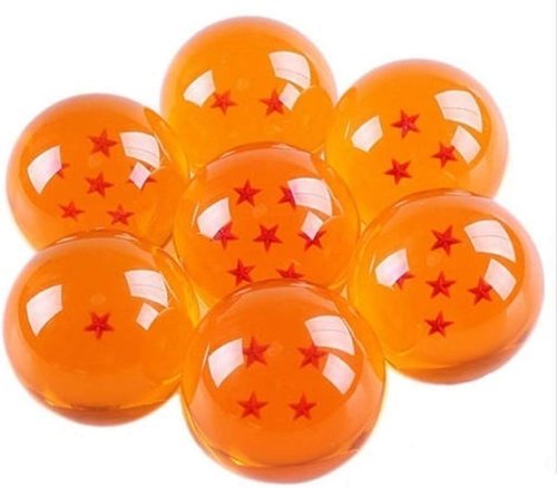 Country Toys Medium Crystal Glass Dragon Balls - Collectible Stars in Various Sizes (27-76MM)