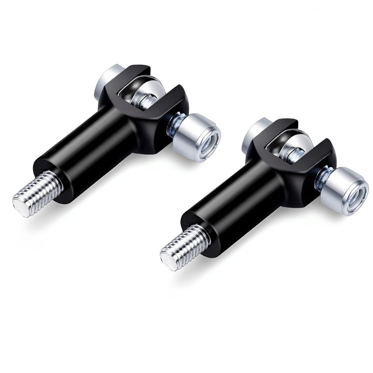 Passenger Foot Peg Support Mount Clevis Kit Compatible With Harley Davidson Softail 2000-2006 (Black)