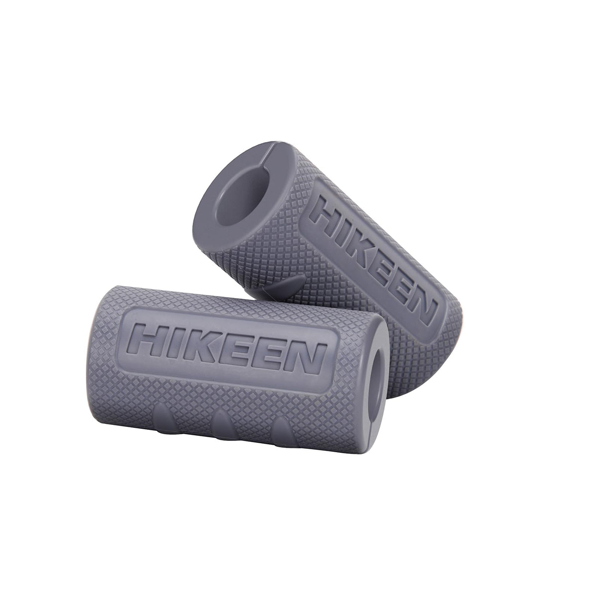 Hikeen Thick Bar Dumbbell Grips,Non Slip Hard Rubber Barbell Grips,Grips for Weight Lifting, Muscle Building-2" Outer Diameter
