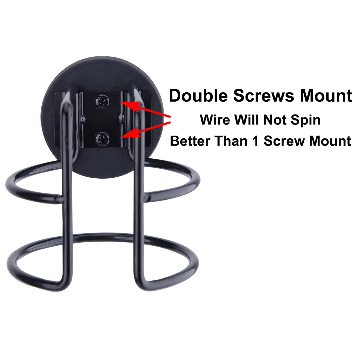 Magnetic Cup Holder with 2 Screws Mount, Full Covered Bus Tractor Cup Holder, Magnet Drink Holder for Bottle, Black Pack of 1
