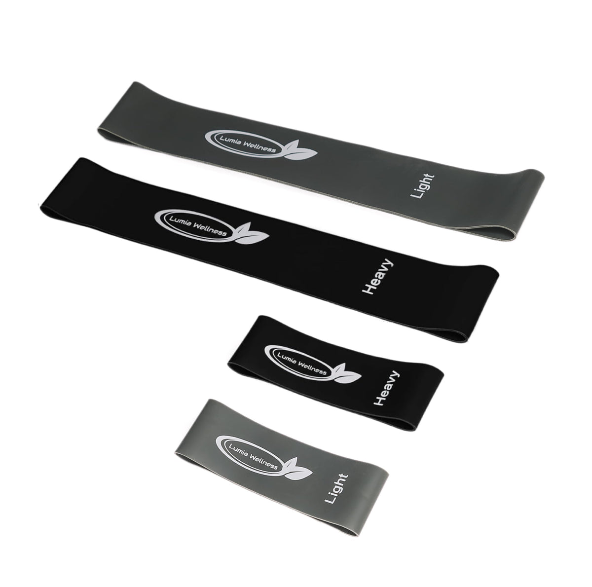 Toe Bands, Mini Latex Bands for Exercise & Stretch, Bunion Correction, Toe, Foot, & Ankle Strengthening, Toe Spacers for Hallus Valgus (4 Bands)