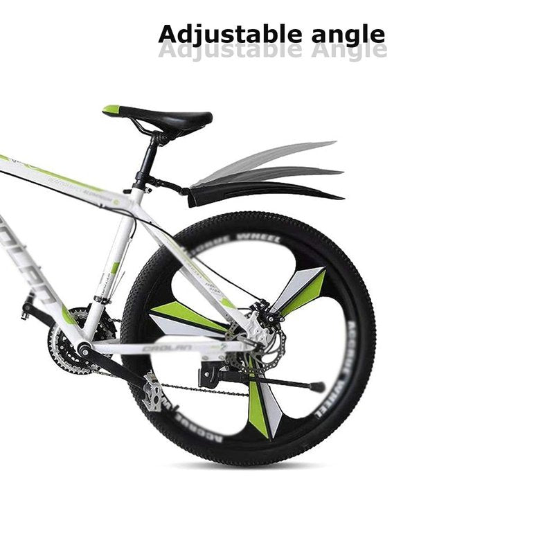 TuTuYa Bike Fender Set, Adjustable Bicycle Mudguards with 2 Arrow Reflective Stickers and 1 Reflective Tape, for 20-26 inch Bikes, Universal Front and Rear Tire Mud Guard for Most of Popular Bicycles