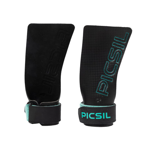 PICSIL | Falcon Grips | Grip All Surfaces and Bar Types | Use with Magnesium | Carbon Fibre Material | For Crosstrainig, WOD, Gym & Calisthenics | Moonless G