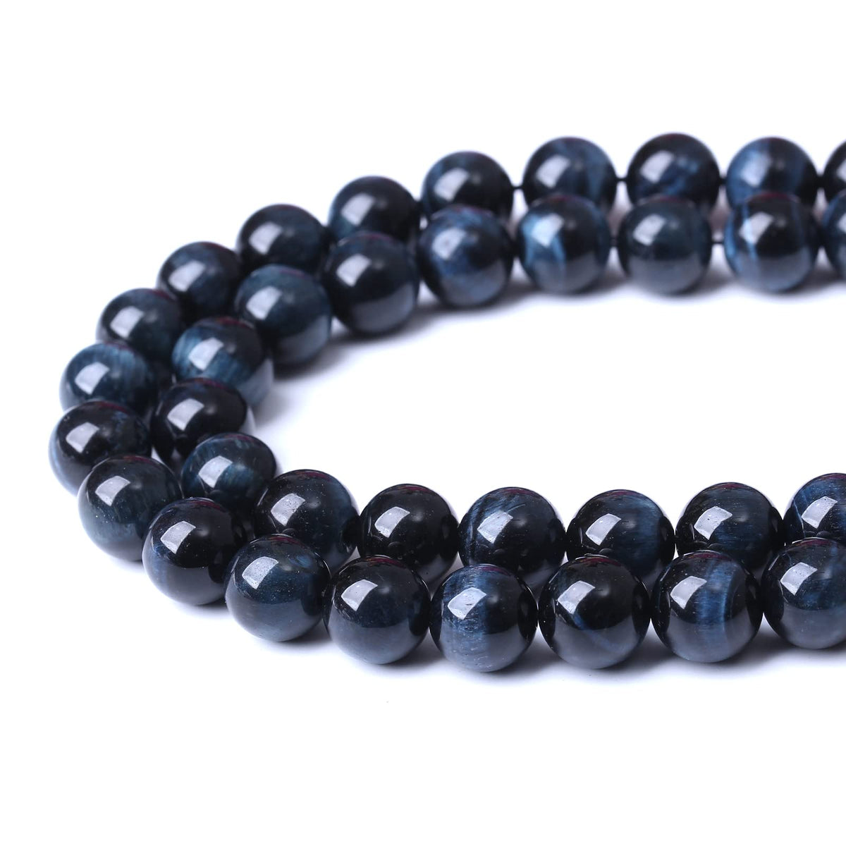 32PCS 12MM AAA Blue Black Tiger Eye Stone Beads Natural Gemstone Bead Crystal Healing Energy Jewelry Making DIY 15 inches