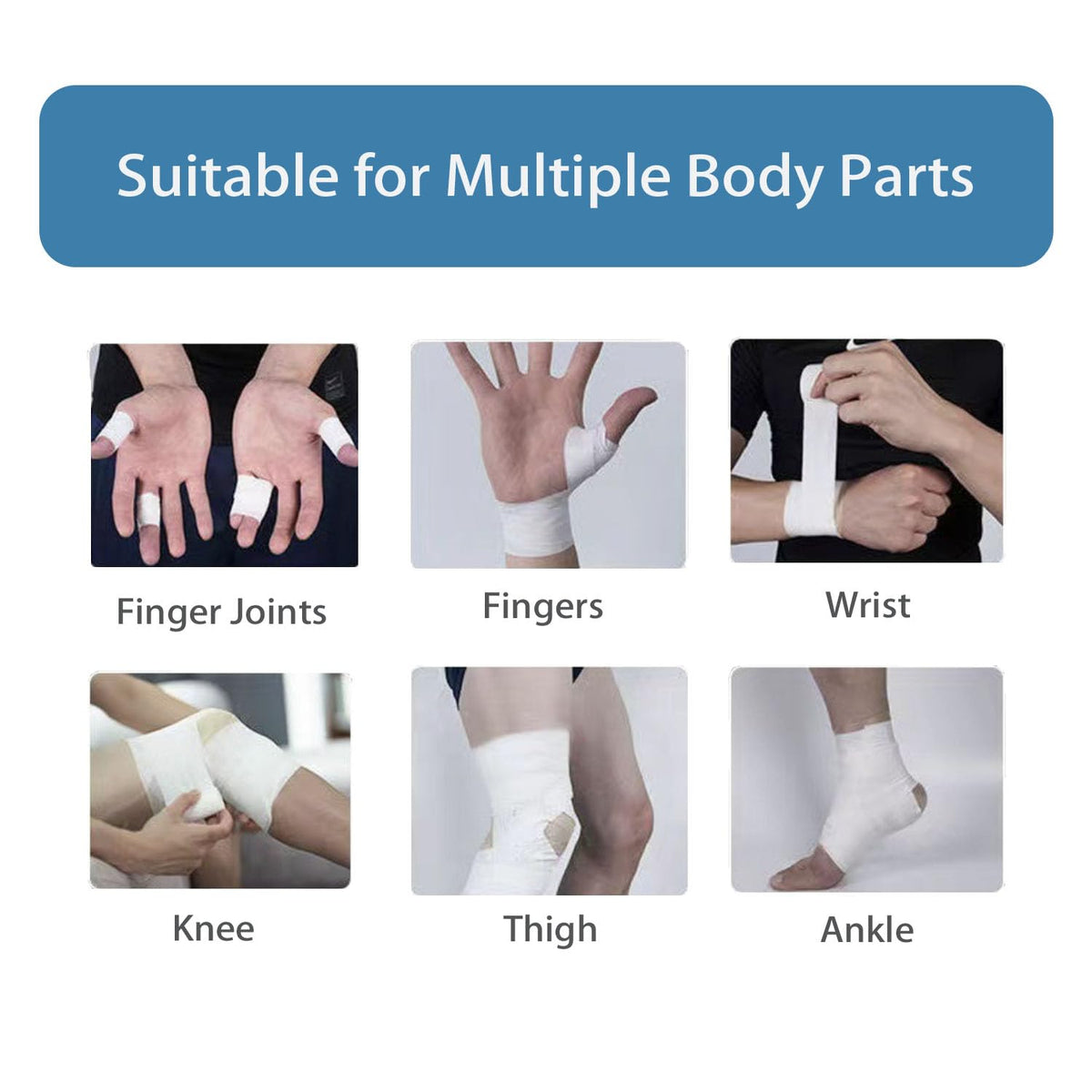 Athletic Tape White Sports 1.5 Inch 30 Feet Tearable Support for Wrist Finger Ankle Turf Football 1 Roll