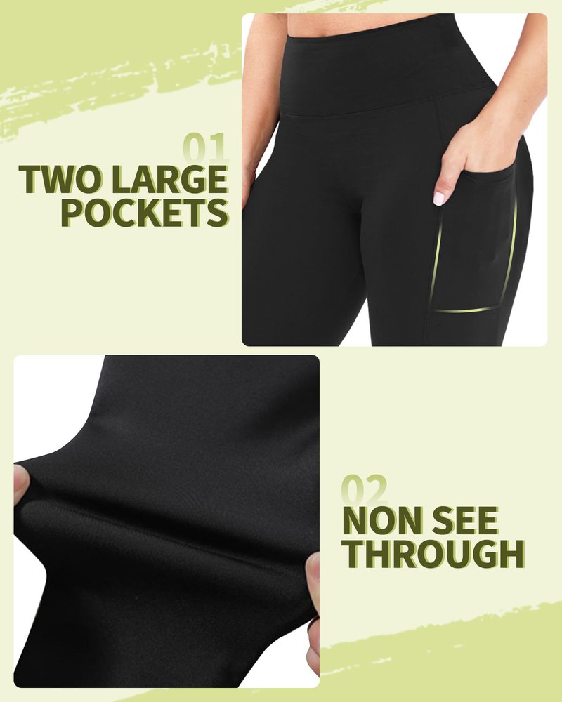 NexiEpoch Leggings for Women Plus Size-High Waisted L-XL-6XL Tummy Control Soft Yoga Pants for Workout Running