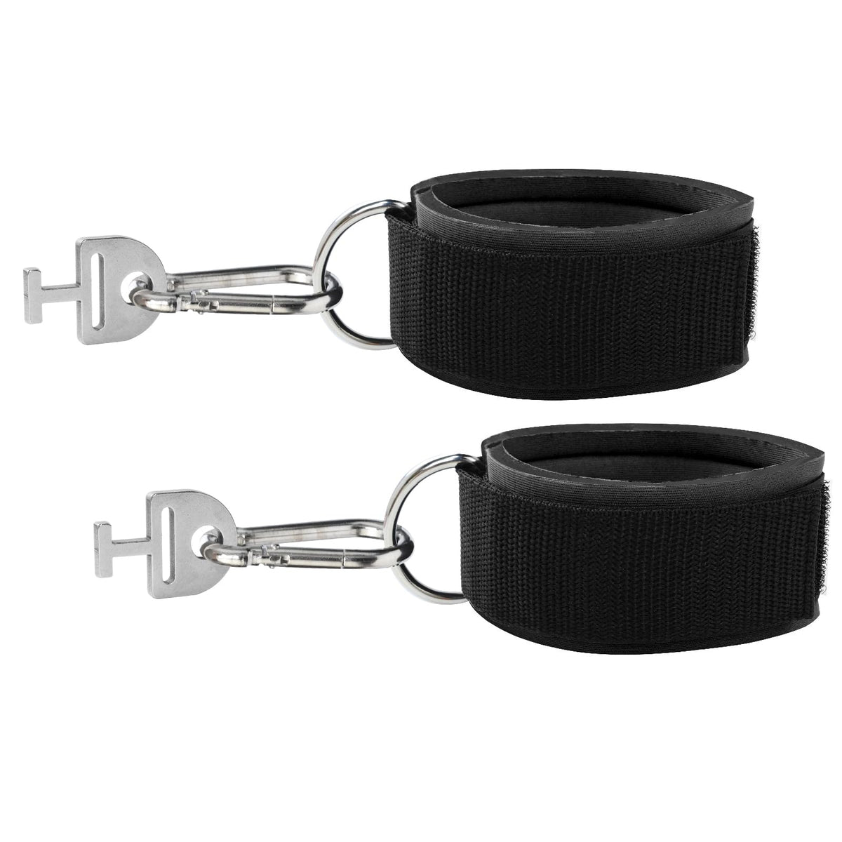 UZCLINK Ankle Workout Straps for Tonal Gym Machine, Adjustable Ankle Strap Accessories for Tonal, with T Lock Adapter & Hooks - 1 Pair (Black)