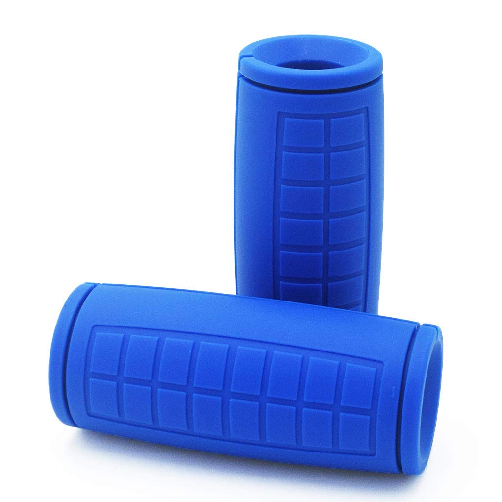 qibylift Pull Up Thick Bar Adapter, Weight Grips Bar Fit for Standard Barbell - Dumbell Handles, Silicone Rubber Barbell Grips for Weight Lifting Cable Attachments & Fitness Training (Blue)