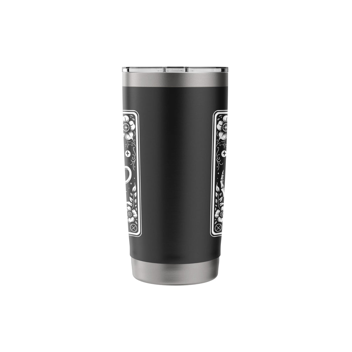 The Coffee Tarot Cards Skeleton Coffee Tarot Card Stainless Steel Insulated Tumbler