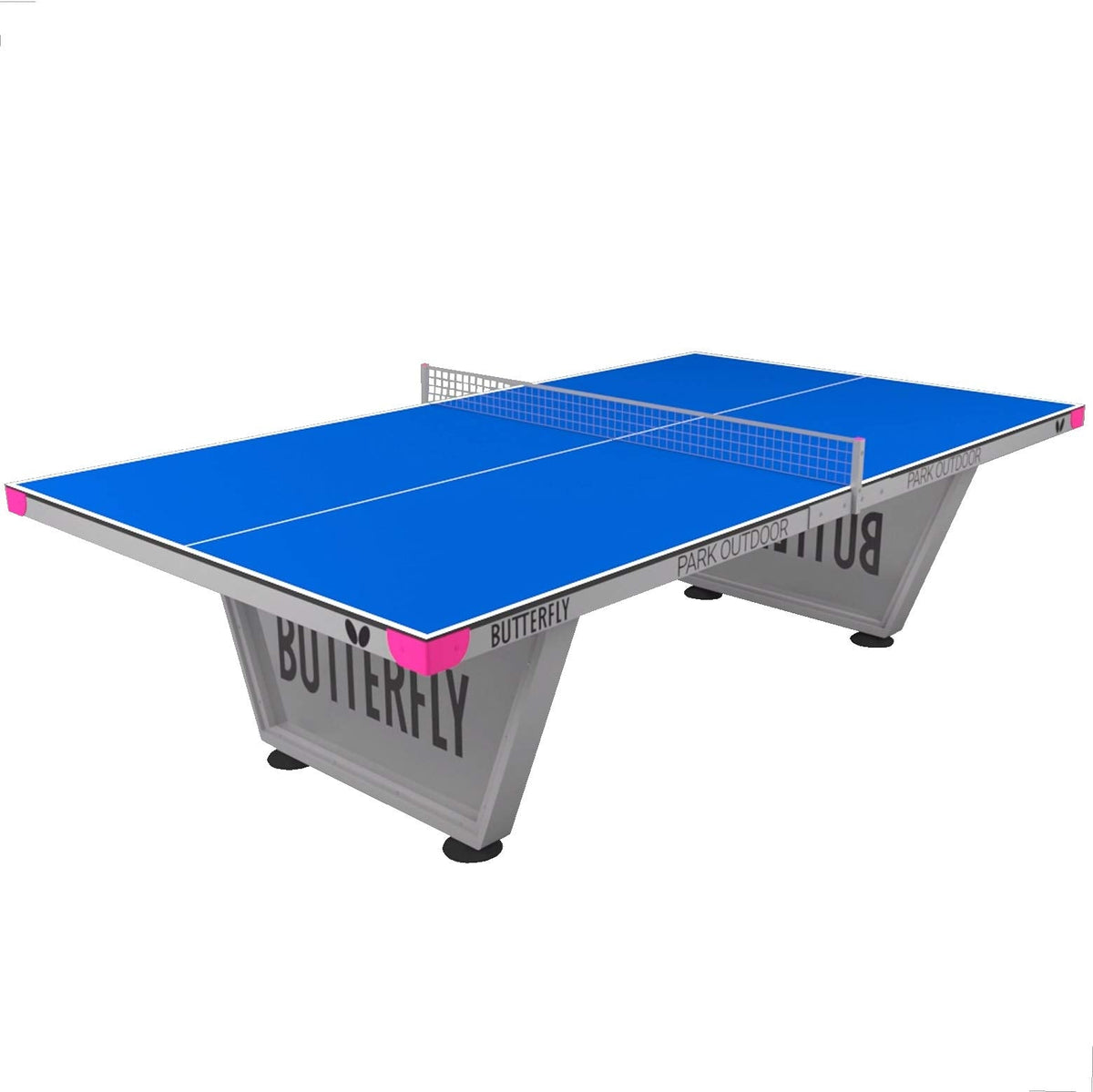 Butterfly Park Outdoor Ping Pong Table | Outdoor Table Tennis Table for Parks, Beaches, Playgrounds | Anti-Glare Weatherproof Ping Pong Top | Outdoor Ping Pong Net | Sturdy Frame with 10 Year Warranty