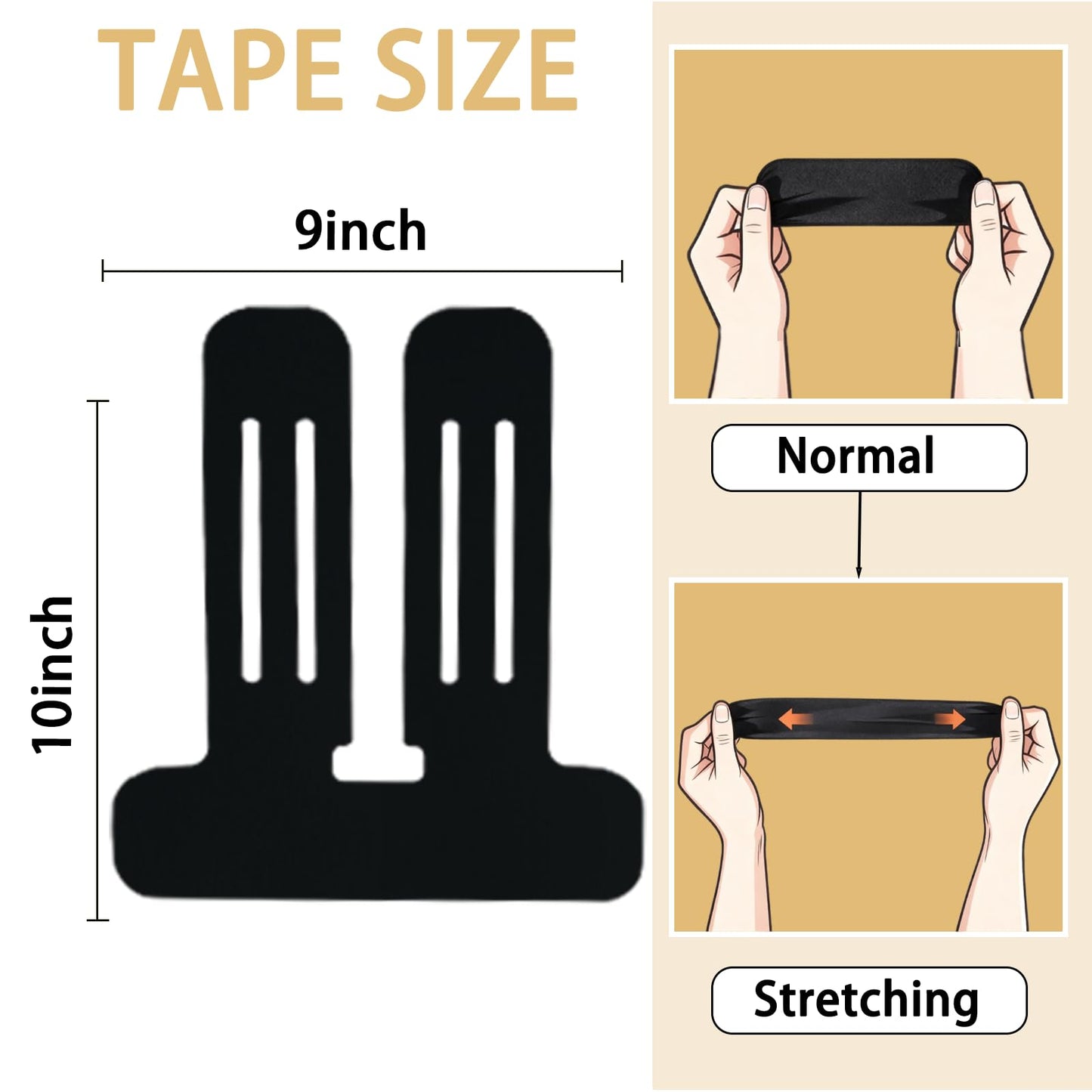 IEADEN Precut Kinesiology Tape for Knees, 10 Pcs, Upgraded, Knee Support & Stability, Knee Pain Relief Athletic Tape - Waterproof & Elastic, Breathable Hypoallergenic Latex-Free Tape, Purple