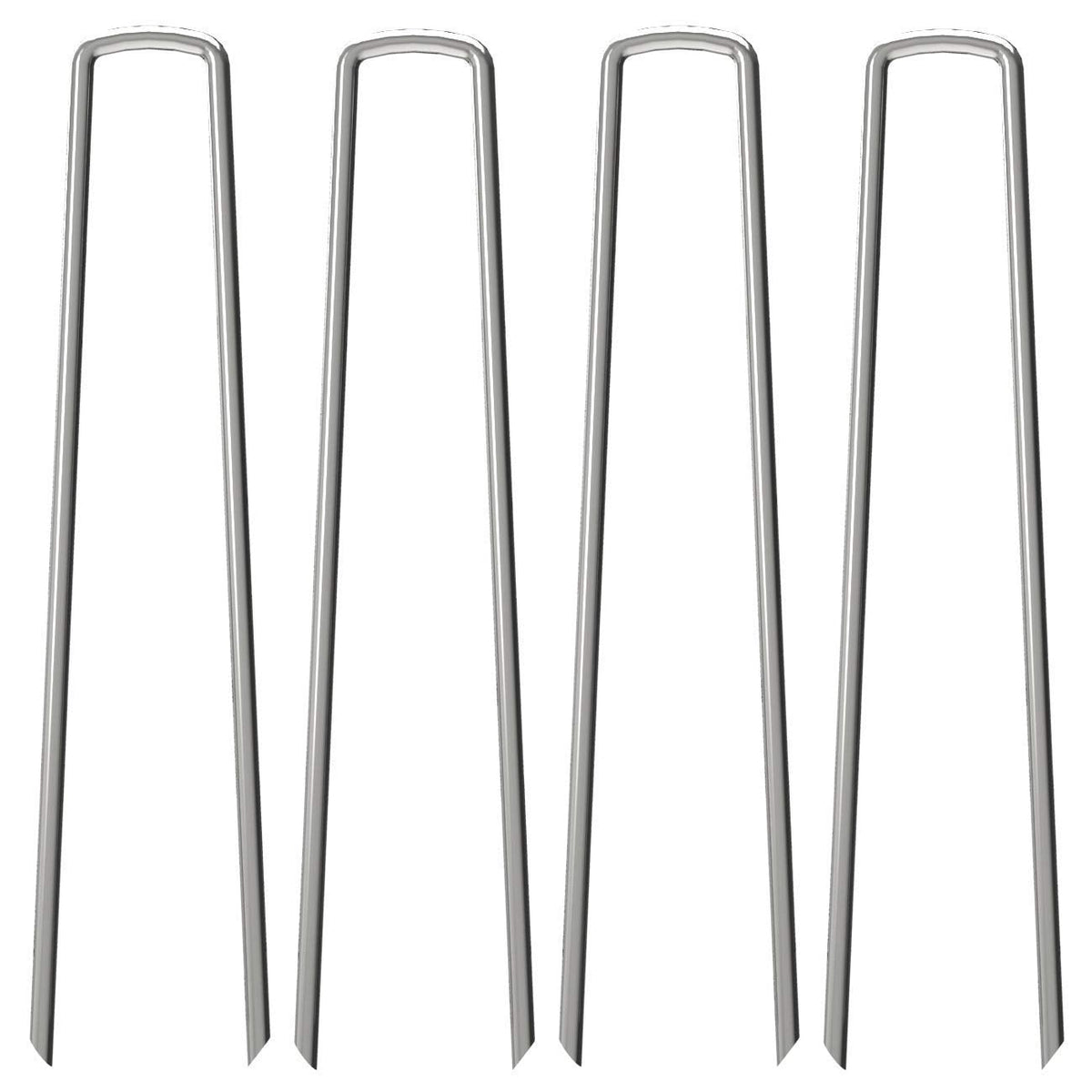 OK5STAR 100 Pack 12" Garden Stakes Pins,Heavy Duty Garden Landscape Staples Stakes Pins Galvanized Landscape Fabric Staples Sod Ground Staple for Anchoring Weed Barrier Fabric