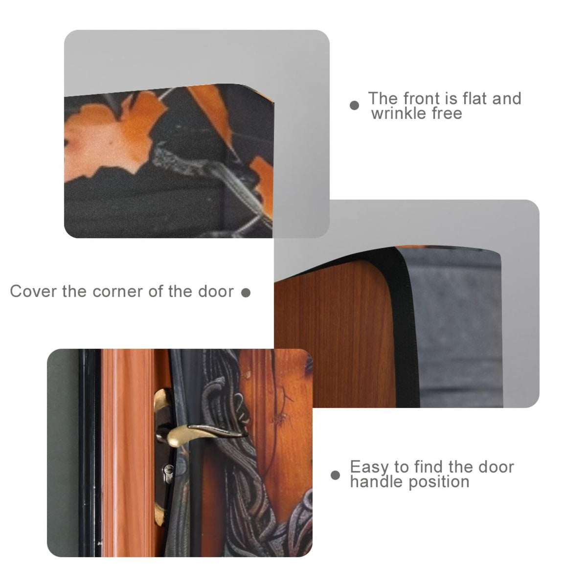 Burbuja Halloween Decoration - Stretch Fabric Backdrop Door Porch Covers for Home Party Holidays, 35x79 in