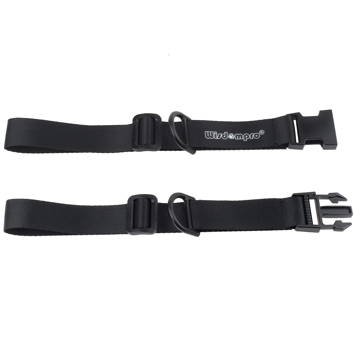 Wisdompro Backpack Chest Strap, Heavy Duty Adjustable Backpack Sternum Strap Chest Belt with Quick Release Buckle for Hiking and Jogging - with Slide Locks (Black)