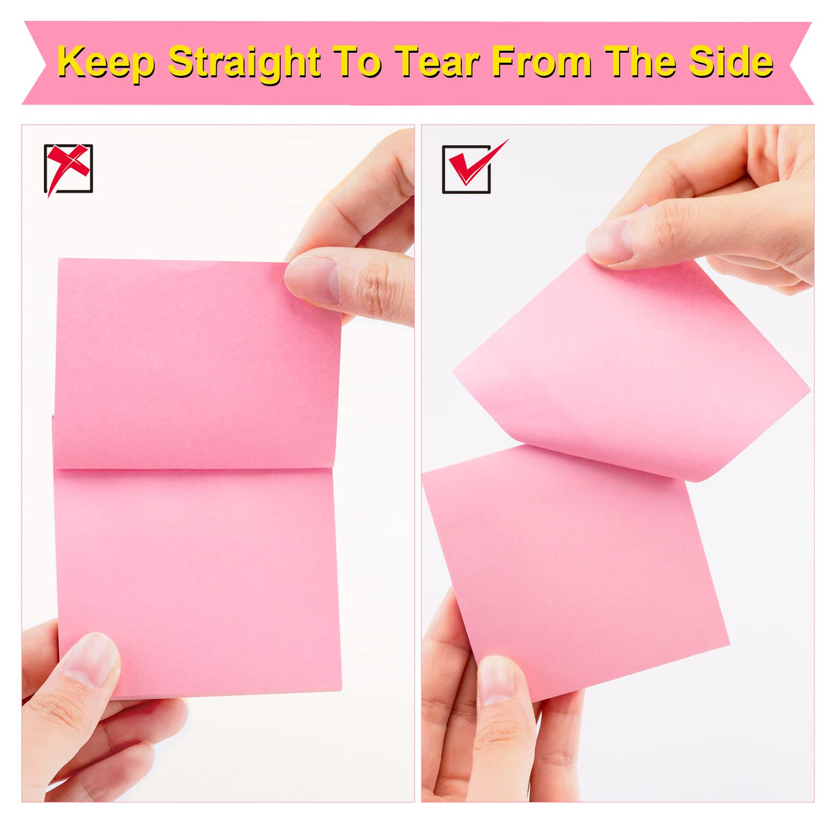 Fainne 120 Pack Sticky Notes Bulk 3 x 3 inch Self Stick Note Pads Multicolor Paper Memo for Office School Supplies Student Teacher Classroom Back to School Essentials, 50 Sheet/Pad(Cute Color)