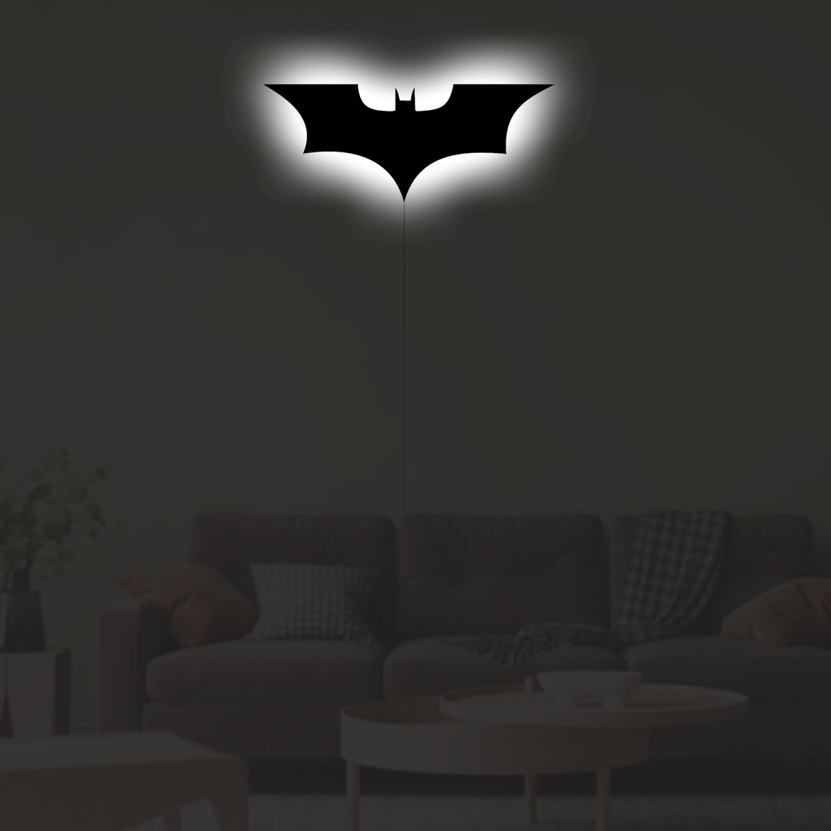 Bat Lamp Neon Sign LED Bat Signal Night Light 16 Colors Adjustable Man Cave Party Home Bedroom Christmas Halloween Decoration Lights Birthday Gifts