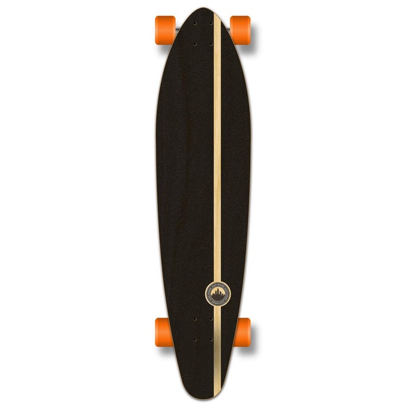 Yocaher Longboard Skateboard Complete Kicktail Cruiser 40" x 10" w/Premium Black Grip Tape, Heavy Duty Aluminum Alloy Truck, 71mm Longboard Wheels (Complete - Kicktail - Blue N' Red)