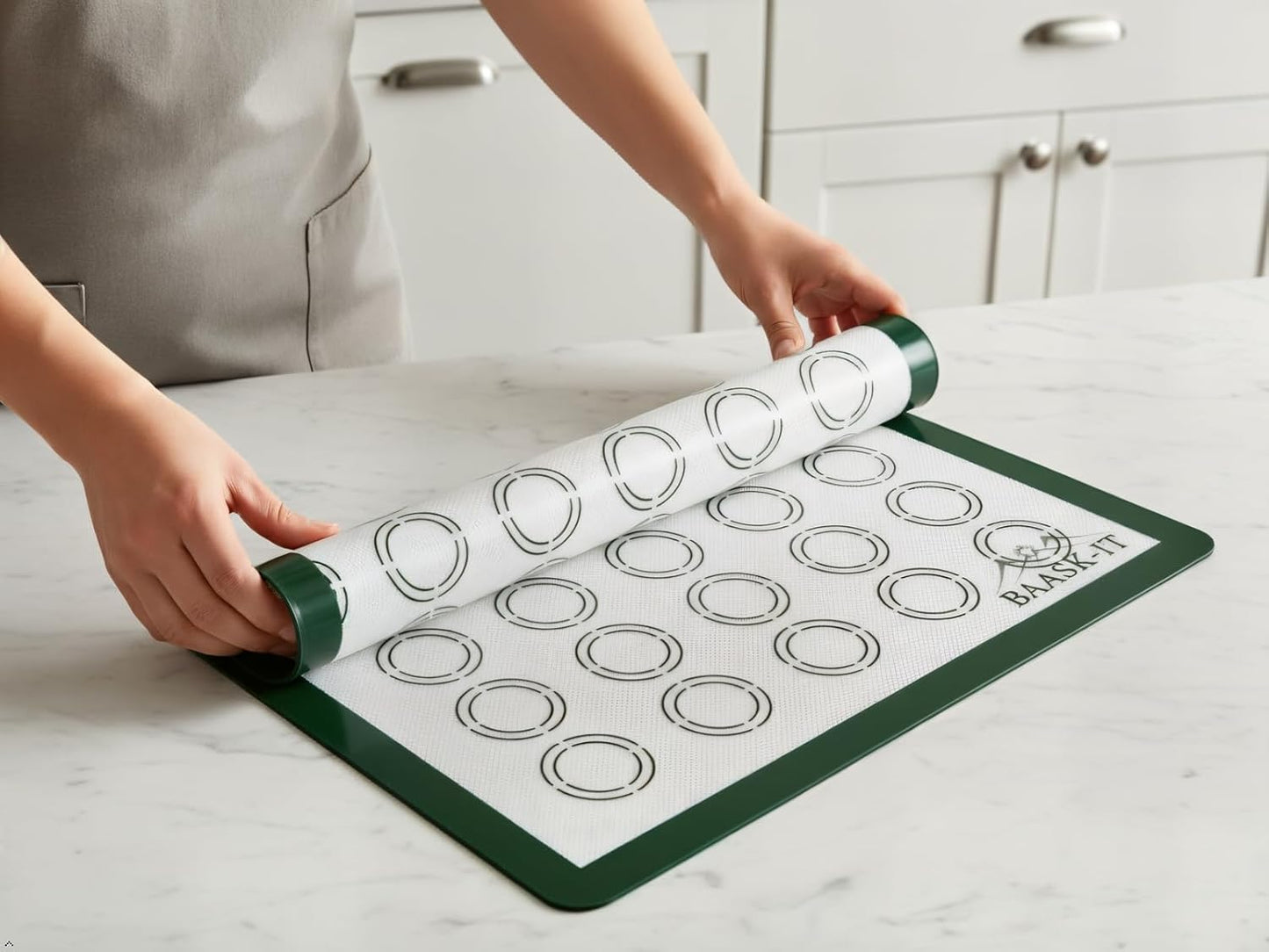 Silicone Baking Mats Set - 3 Non-Stick Reusable Oven Liners | Parchment-Free (18" x 13" + 15" x 10")