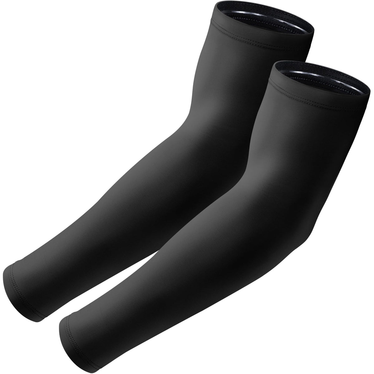 Aprilswan Arm Sleeves, UV Sun Protection Sports Non Slip Compression Cover for Men/Women 1 Pair Black