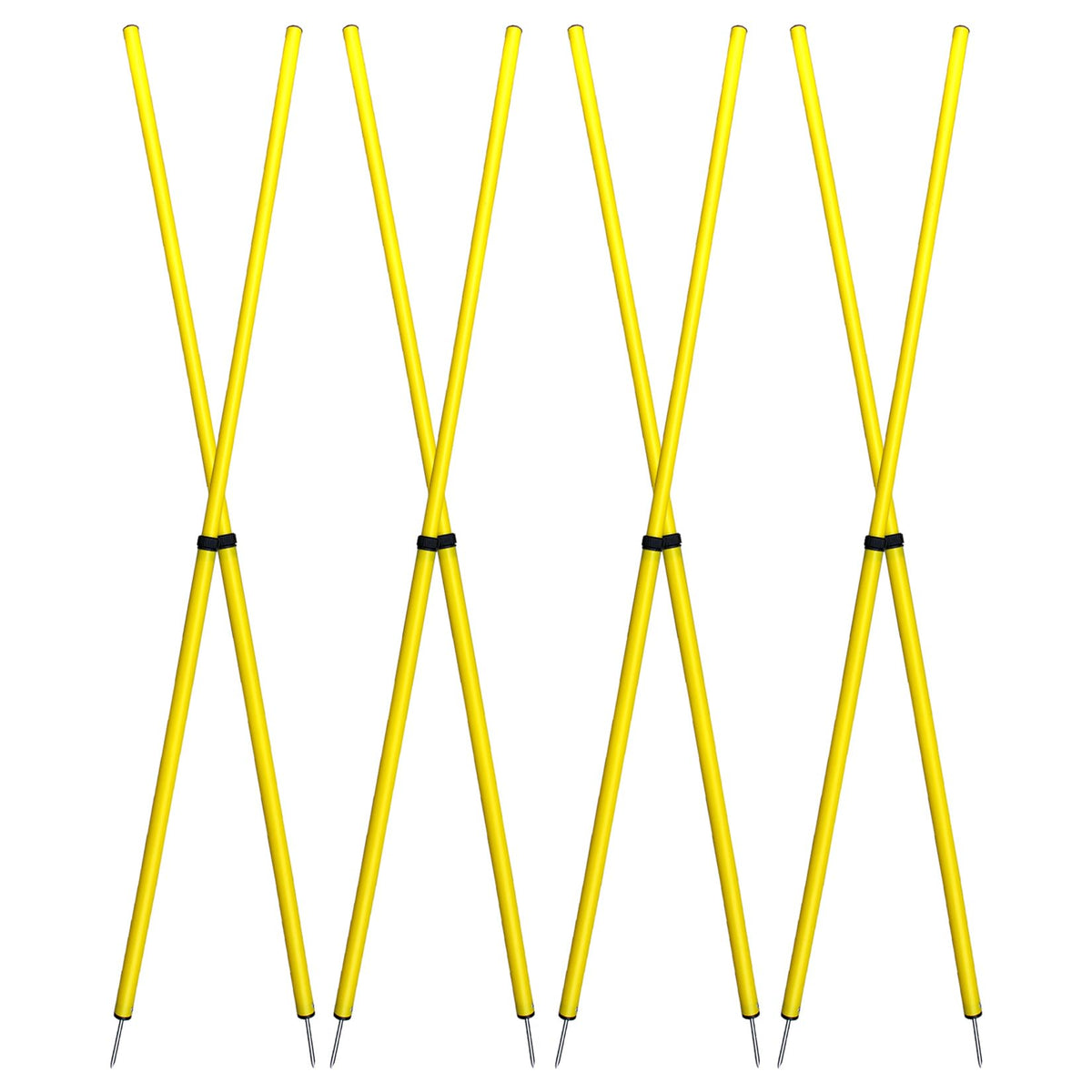 BlueDot Trading Soccer Agility Training Poles Adjustable Telescopic 3ft-6ft (8pc), Speed & Agility Poles for Soccer Training, Outdoor Game, Exercise Training, Football, Sport Training Equipment