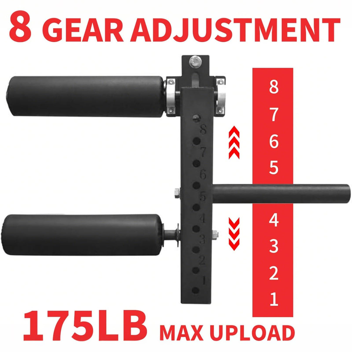 MARLANG Leg Extension and Curl Machine for Power Rack Attachments, Leg Extension Attachment for Home Gym, Leg Curl Attachment for Workout Equipment (5/8" / 16mm Hole)