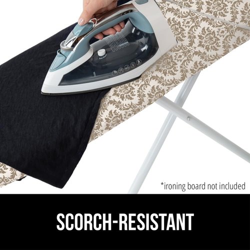 Gorilla Grip Ironing Board Cover & Pad - Scorch Resistant Silicone Coating, 15x54" Size