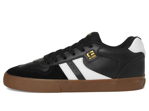 Globe Men's Encore-2 Skate Shoe, Black/White/Tobacco, 8