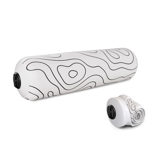 Mobility Nomad Inflatable Travel Foam Roller - Adjustable Firmness, Ultra-Portable for Physical Therapy and Deep Tissue Muscle Recovery (Topo Gray, 15")