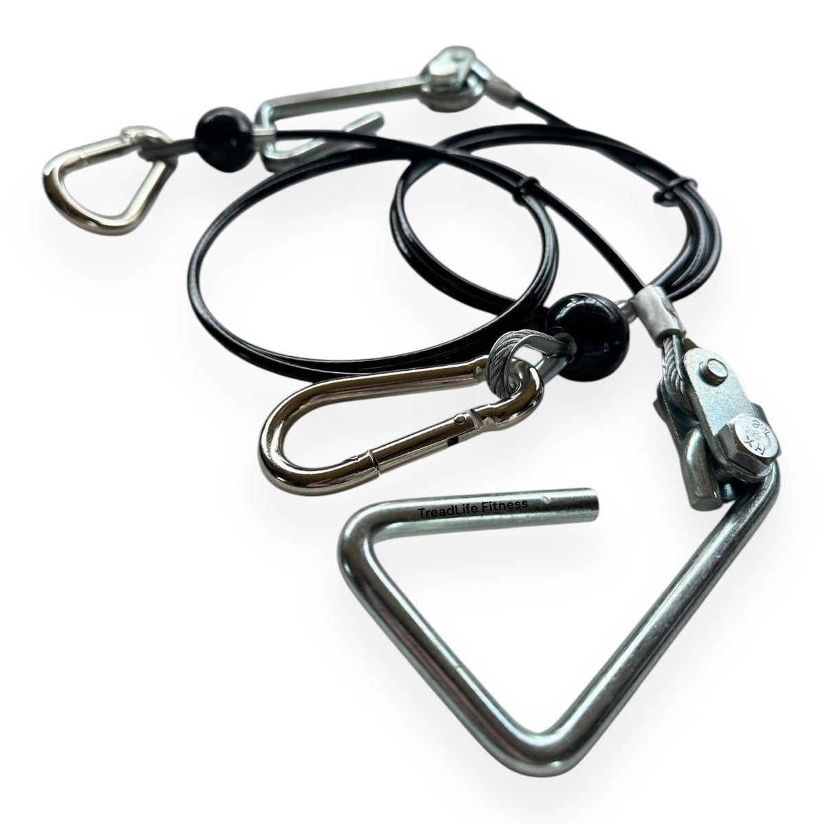 TreadLife Fitness 43" Cables w/Hook Assembly (2 x Cables) - Replacement for Most Bowflex Gyms - (Pair)