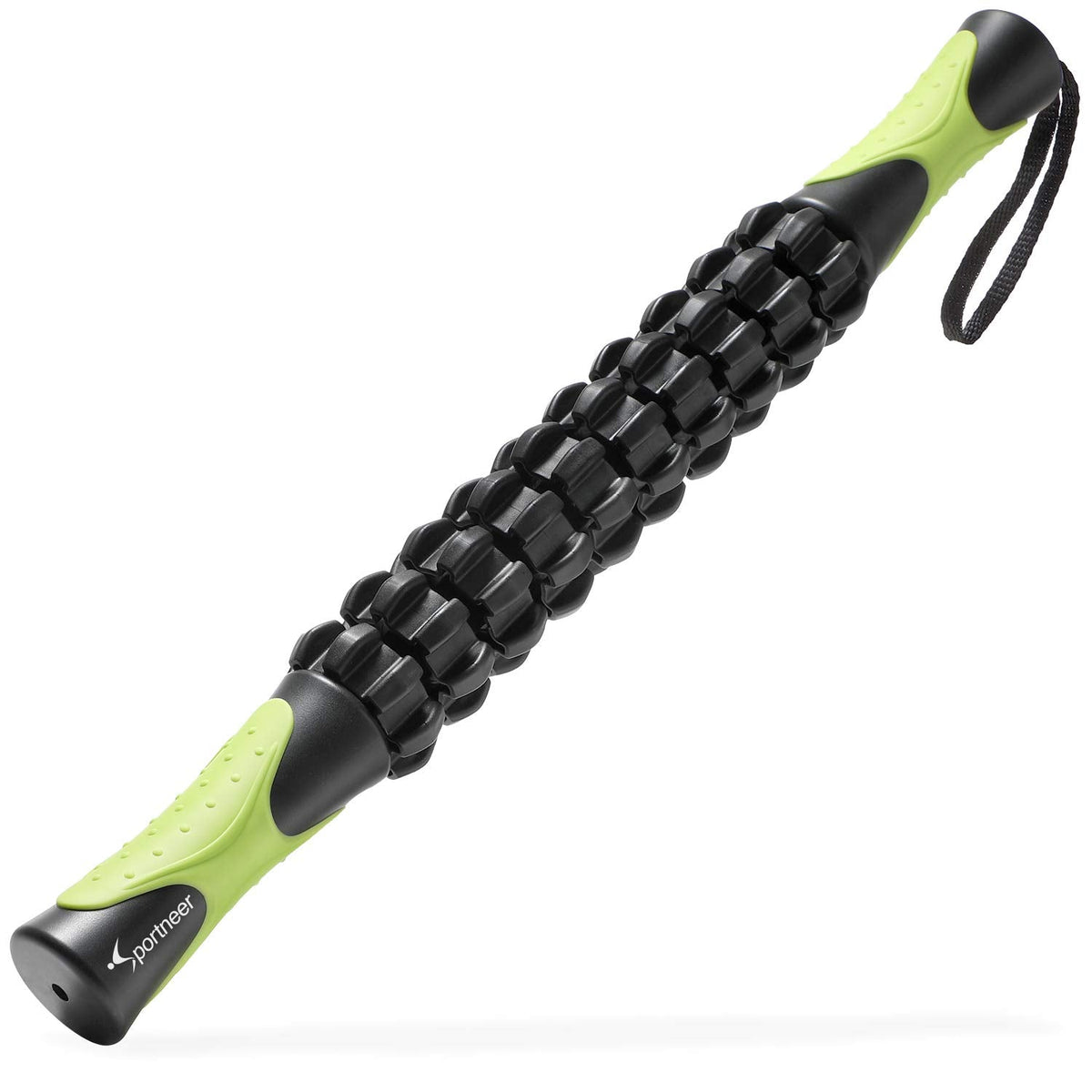 Sportneer Muscle Roller Stick – Deep Tissue Leg & Back Massager for Athletes, Relieves Soreness, Cramps & Tight Muscles – Upgraded Black