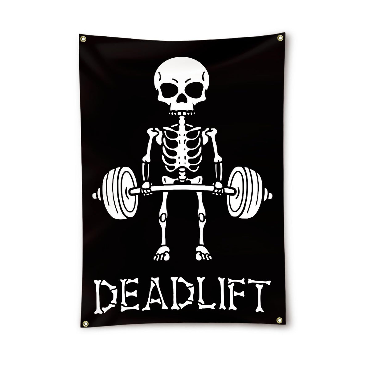 Deadlift Flag Motivational Home Gym Flag Banner Office Gym Wall Decor Fitness Lifting Flag with 4 Brass Grommets for Home Garage Gym decor 2x3 Feet