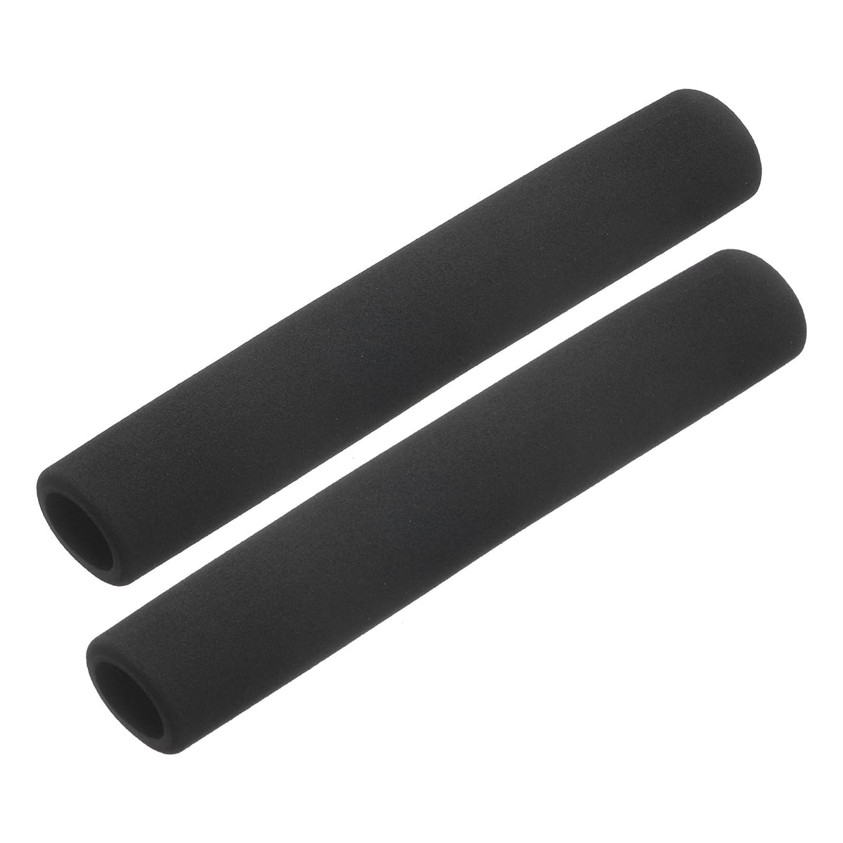 uxcell 2pcs Foam Tubing for Handle Grip Support, Pipe Insulation, 25mm(1 Inch) ID 35mm OD 195mm Black