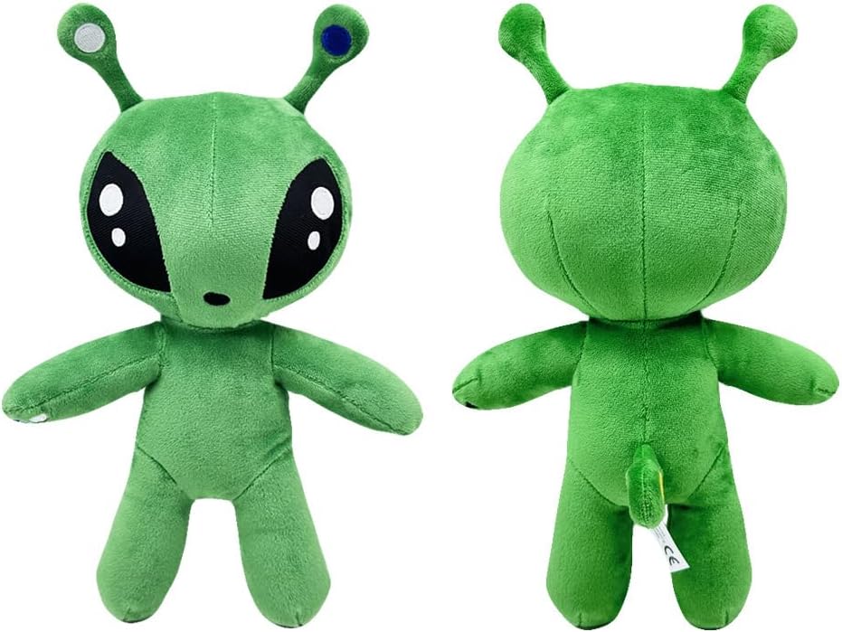 OSOCU 13.5in Green Alien Plush Toy - Ultra-Soft Stuffed Figure for Home & Room Decor | Perfect Gift for Sci-Fi Fans