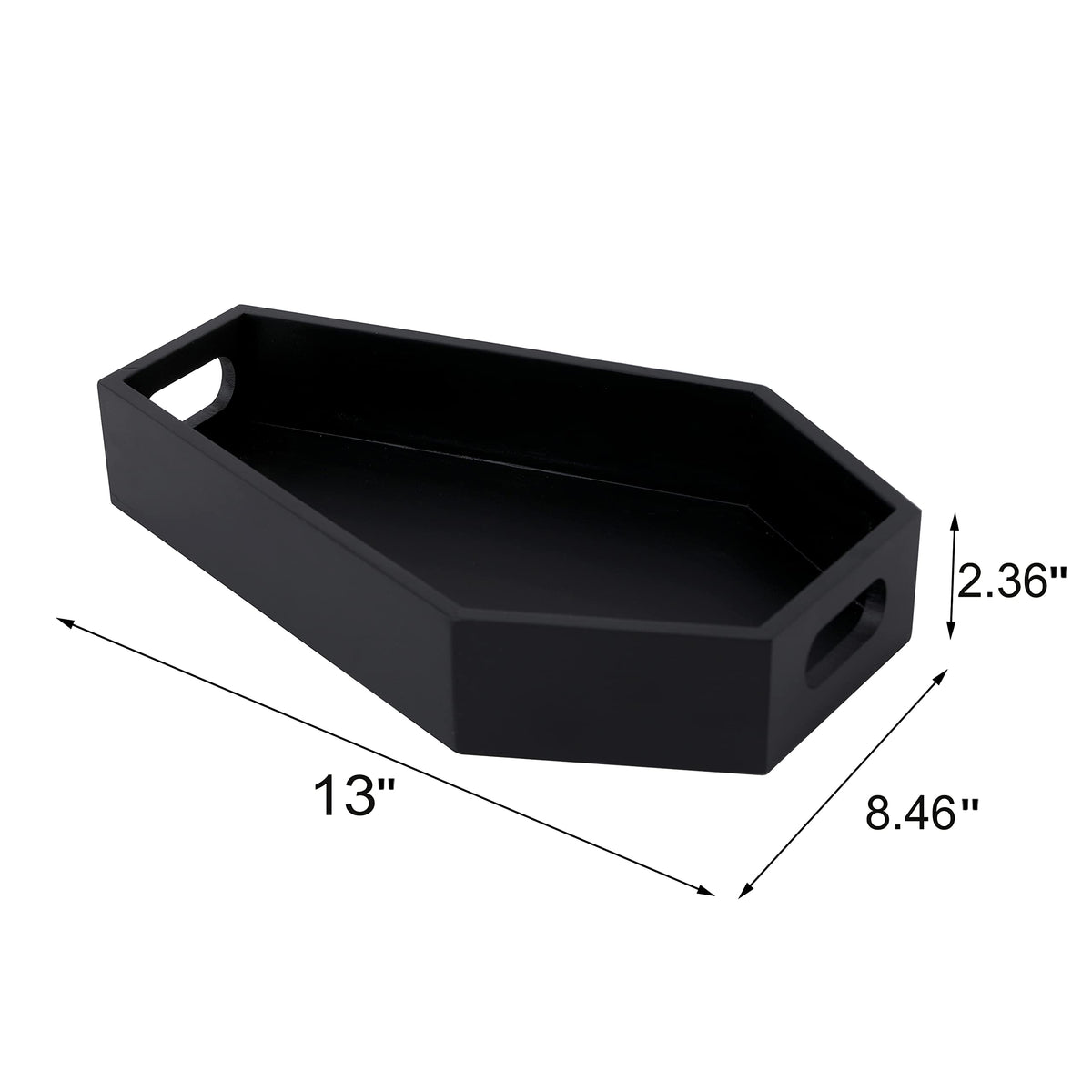 ZJPZYXDHZFC Gothic Coffin Decor Gothic Wooden Makeup Organizer