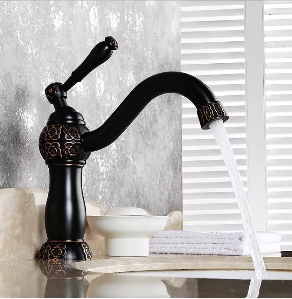 Simply Copper 19" Oval Copper Drop In Bathroom Vanity Sink with Dragonfly Design with Daisy Drain & 9" ORB Faucet