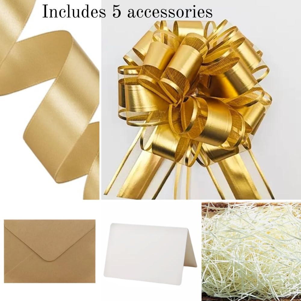 UoeRing Black Extra Large Gift Box 1Pcs 17x13x11 inch,luxury Gift Box with Lid for Birthday Christmas Valentine's Day Mother's Day (Contain Pull Bows,Card,Envelope,Filler)