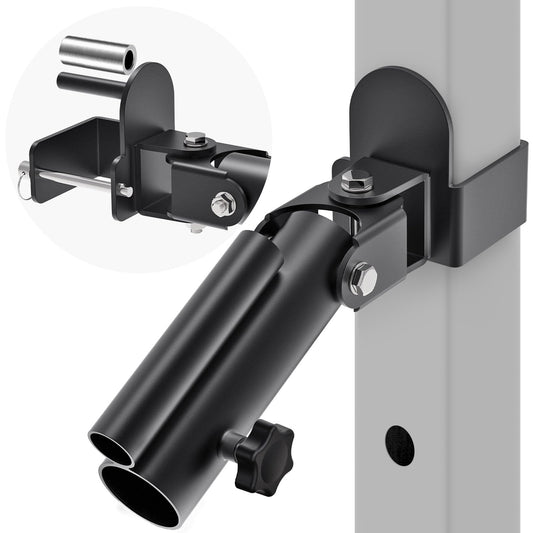 SELEWARE T Bar Row Landmine Attachment for 3" x 3" Power Rack with 5/8" or 1" Hole - Versatile Fit for 1" Standard Bar and 2" Olympic Bars, Free Swivel Heavy Duty Structure