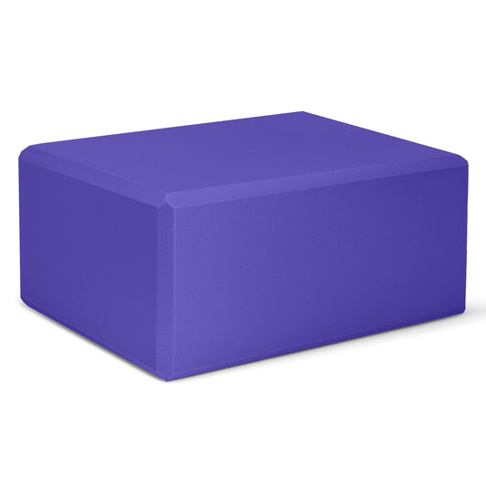Yoga Block, Large Yoga Block 9x6x4 Inches, Sturdy Yoga Foam Blocks, High Density & Non Slip Surface for Yoga, Pilates & Stretching, Fitness Accessories for Stability & Balance (Violet)