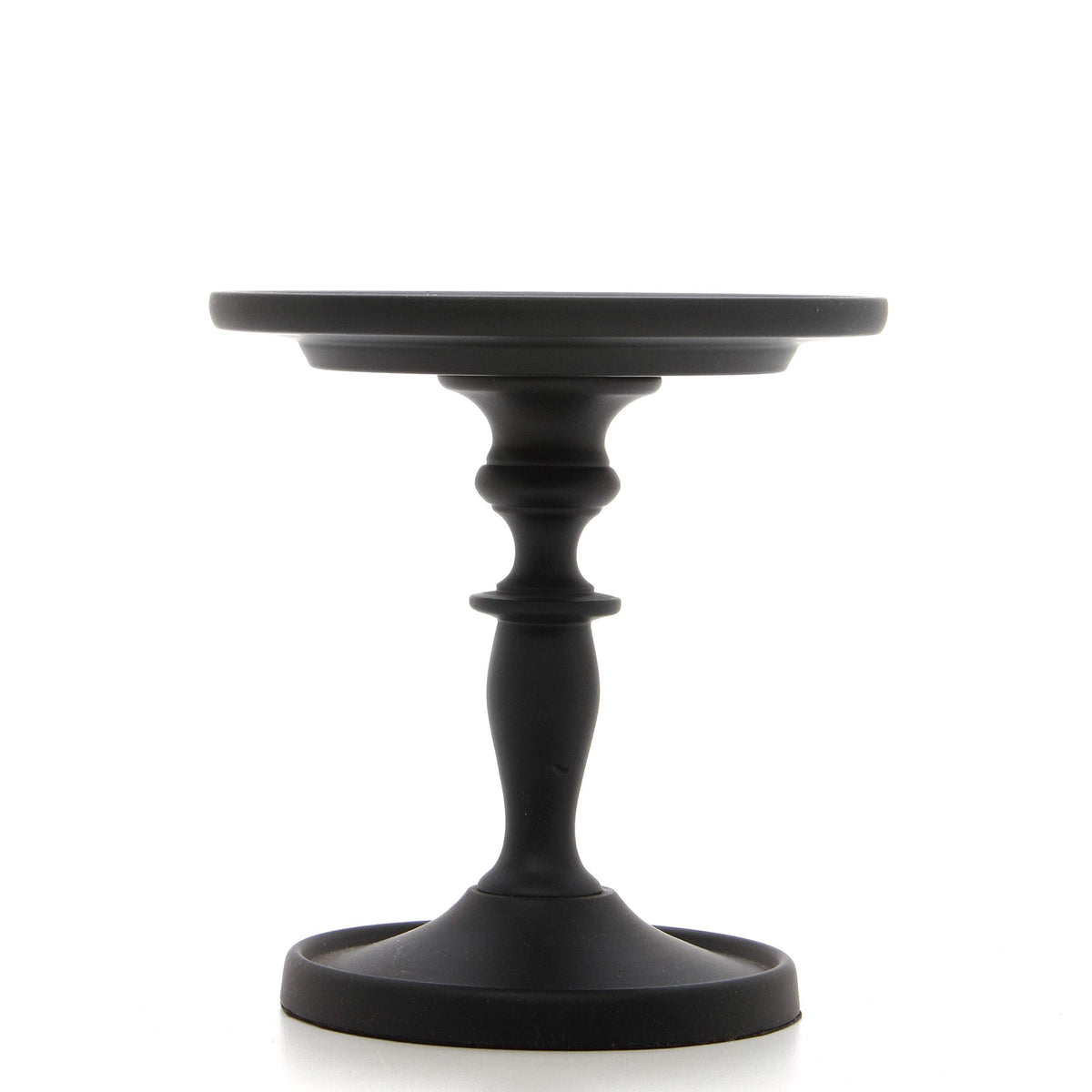Hosley Black Pillar Holder 4.75 Inch High. Ideal Gift for Wedding Party Special Occasion or as a Candle Holder