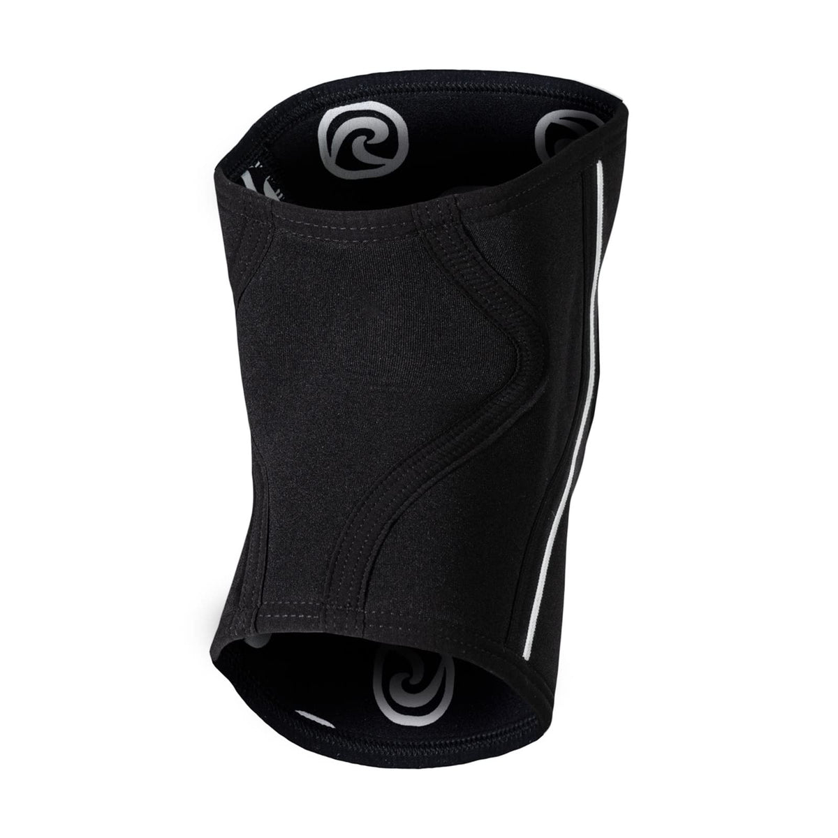 Rehband Open Patella Knee Brace 5mm Neoprene, Supportive Knee Sleeve with Patella Support, Knee Protection for Strength Training, Jogging & Fitness, Colour:Black, Size:Large