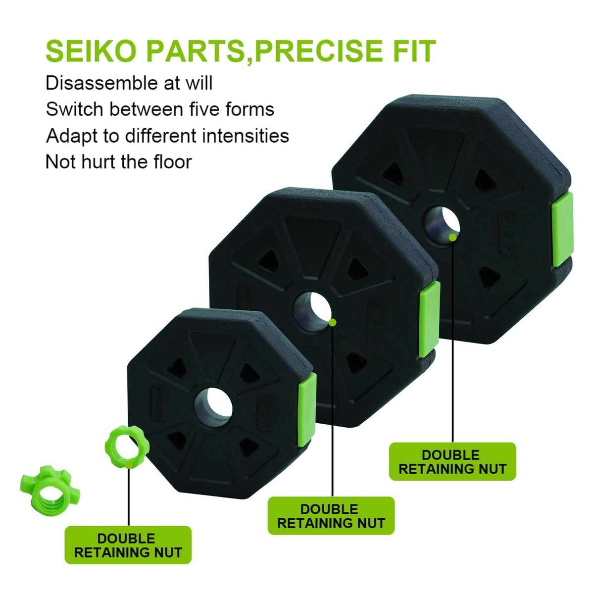 Adjustable Dumbbell Set,30/44/66/88Lbs Free Weight Set with Connector, in1 Dumbbells Set Used as Barbell, Kettlebells, Push up Stand, Weight Set for Home Gym Suitable Men/Women