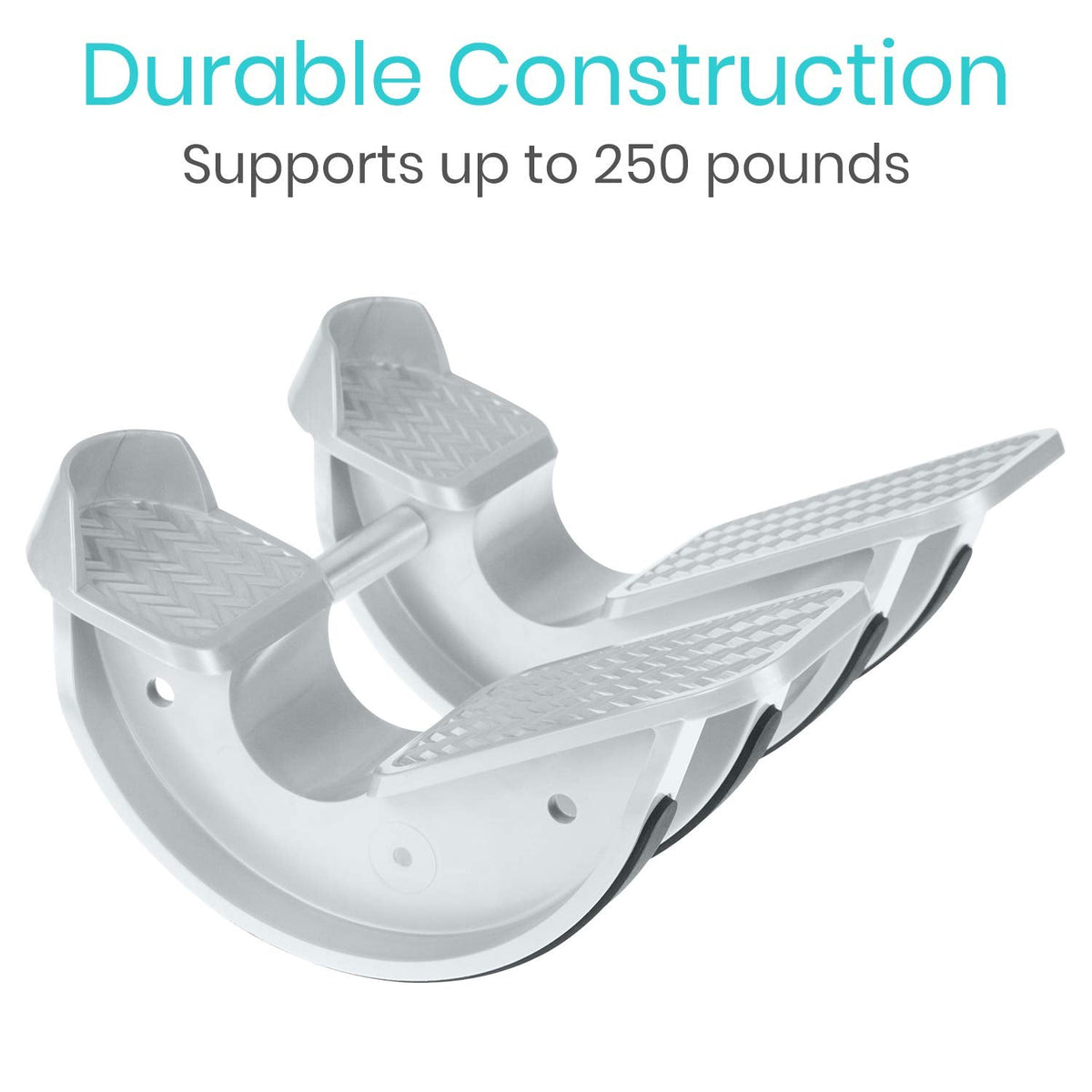 Vive Double Foot Rocker, Calf Stretcher for Achilles Tendinitis, Heel, Feet, Shin Splint, Plantar Fasciitis Pain Relief - Stretches Strained Leg Muscle, Ankle Flexibility - For Both Feet