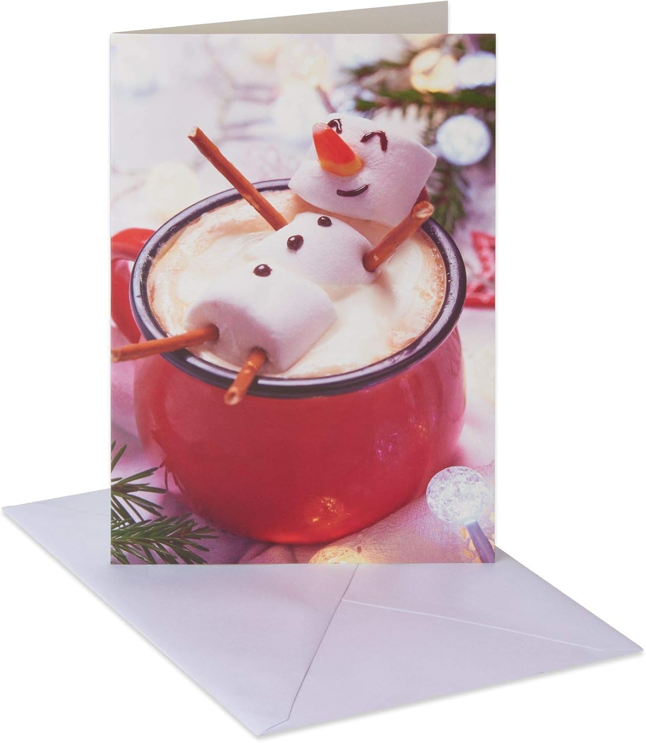 American Greetings Holiday Cards - Happy Moments Marshmallow Man Design | 12-Count Boxed Set