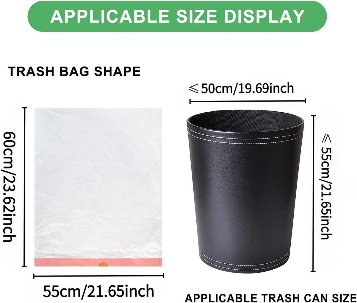 Magesh 6 Gallon Drawstring Trash Bags - Unscented White Kitchen Garbage Bags, 125 Count, Strong & Thick