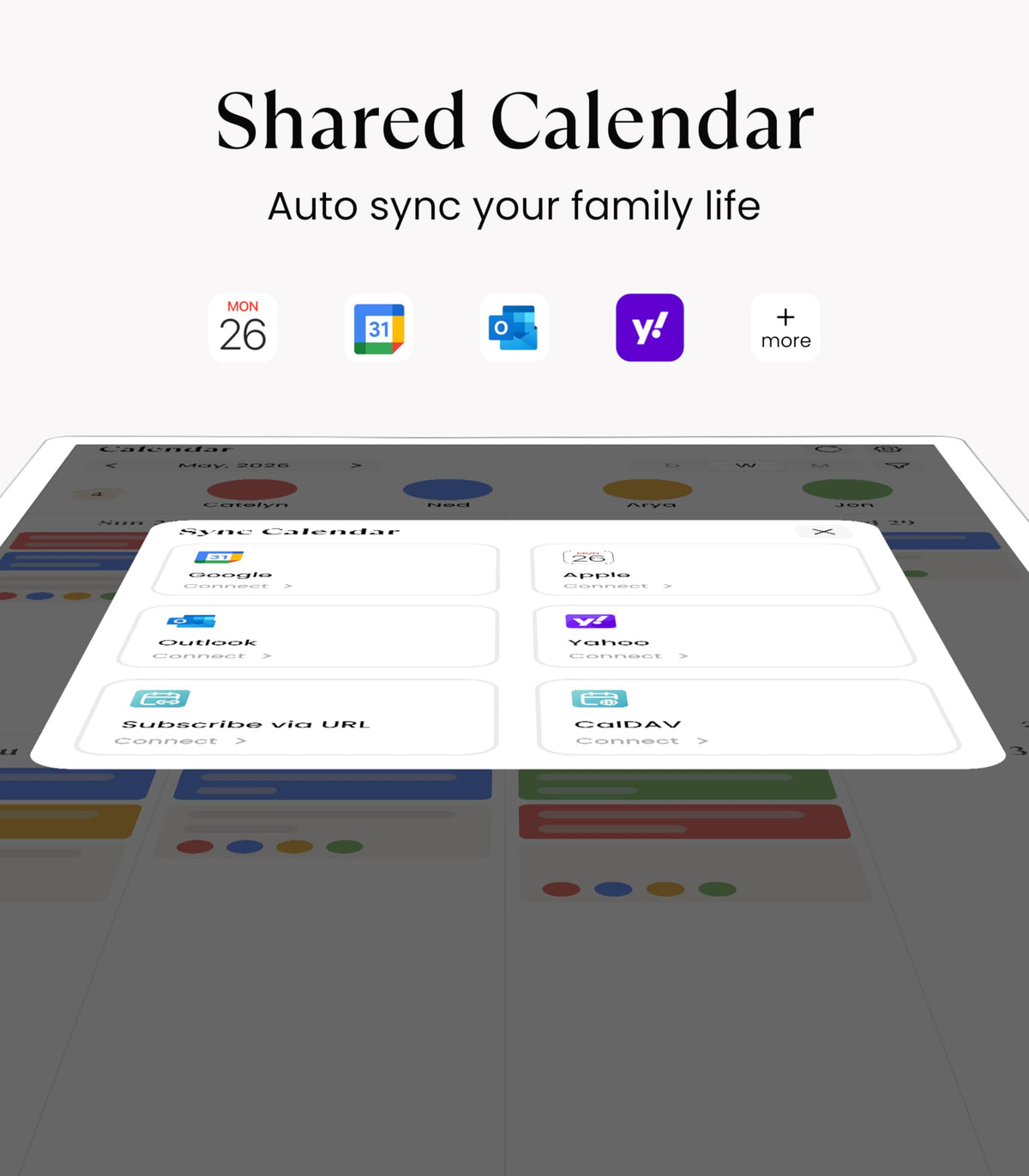 Cozyla Calendar Plus 2: 32" Smart Digital Calendar Wall Touch Screen & No Subscription Family Dashboard, Electronic Display for Family System- Chore Chart, Meal Planner, Support App Store Wall Mount