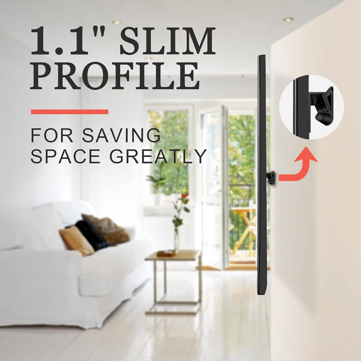 No Stud TV Wall Mount by [Brand Name] - Easy Install Drywall Hanger for 12-55 Inch TVs Up to 99 lbs | No Damage, No Drill