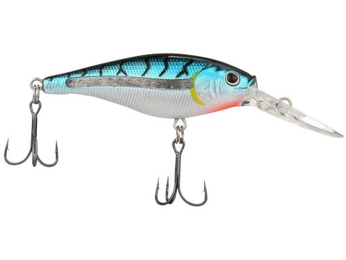 Berkley Scented Flicker Shad Tiger 5 Pack Fishing Lure, Assorted, 3/16 oz, 2in | 5cm Crankbaits, Size, Profile and Dive Depth Imitates Real Shad, Equipped with Fusion19 Hook